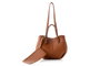 Lucky Bees 1274 Bolso de Hombro Cuero de Polivinilo Color Tan