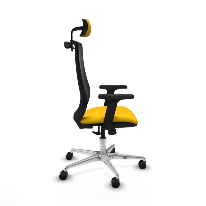PIQUERAS Y CRESPO Silla de oficina Mardos con mecanismo Sincro, Amarillo y Negro PIQUERAS Y CRESPO Silla de oficina Mardos con mecanismo Sincro, Amarillo y Negro
