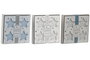 DKD Home Decor Set de 4 Velas de Cera de Parafina Surtidas