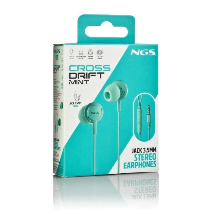 NGS Cross Drift Mint Auriculares Intrauditivos con Micrófono NGS Cross Drift Mint Auriculares Intrauditivos con Micrófono