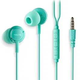NGS Auriculares CROSS DRIFT con Micrófono Jack 3.5 mm Verdes CROSSDRIFTMINT