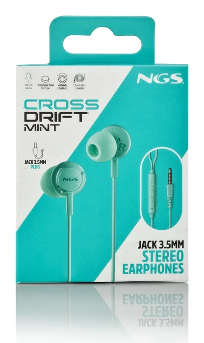 NGS Cross Drift Mint Auriculares Intrauditivos con Micrófono Verde Menta NGS Cross Drift Mint Auriculares Intrauditivos con Micrófono Verde Menta