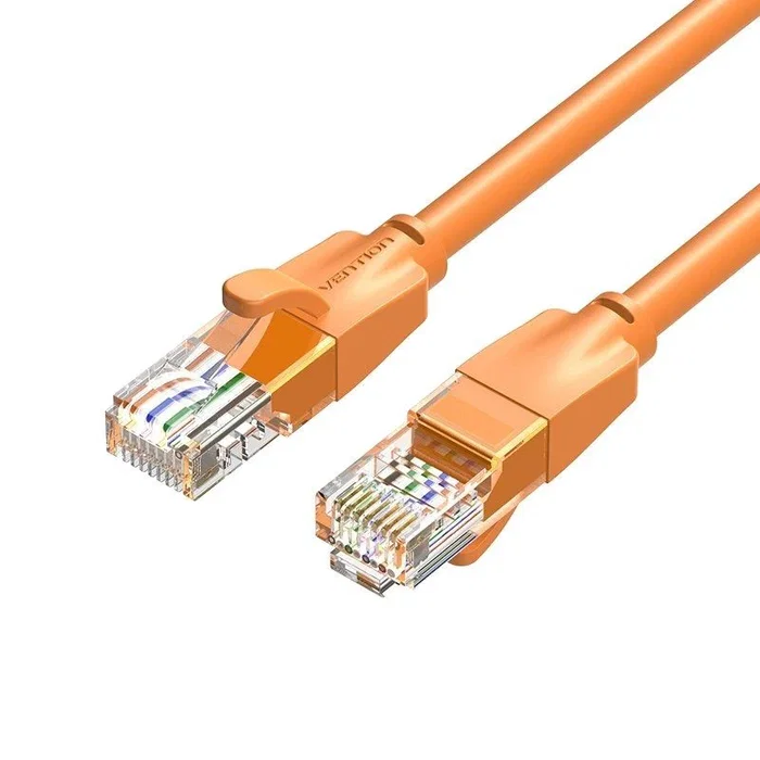Vention Cable de Red Ethernet RJ45 UTP Cat.6 1000 Mbps 2 Metros Color Naranja
