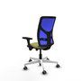 PIQUERAS Y CRESPO Silla de oficina Motilla Verde oliva y Azul