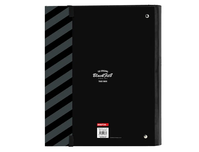 Safta Carpeta de Anillas Blackfit8 Zone DIN A4 con Recambio