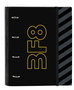 Carpeta de anillas BlackFit8 Zone Negro 27 x 32 x 3.5 cm