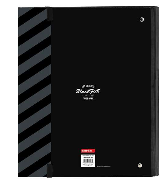 Carpeta de anillas BlackFit8 Zone Negro 27 x 32 x 3.5 cm