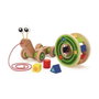 Hape Arrastre caracol encajable de madera
