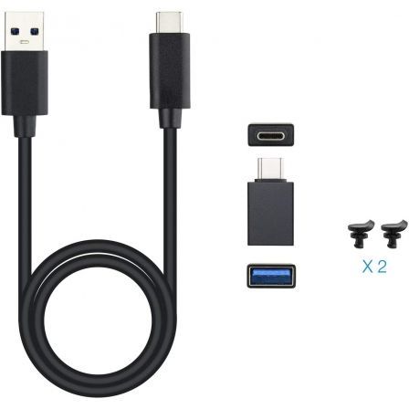 TooQ Caja Externa SSD M.2 NVMe TQE-2280B / USB 3.1 Gen2 / Sin Tornillos / Aluminio