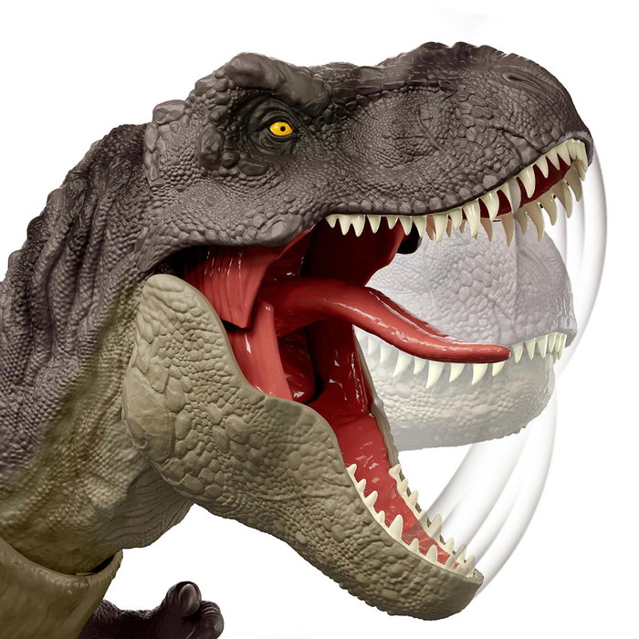 Mattel Jurassic World T-Rex Dinosaurio Figura de Acción con Mordisco Letal JGM16 +4 Años
