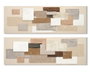 DKD Home Decor Cuadro Lienzo MDF 150x3x50 Abstracto Surtido de 2 piezas