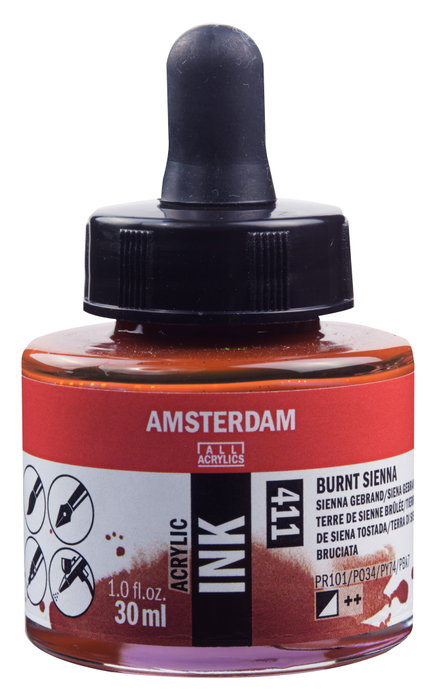 Amsterdam Tinta Acrílica Tierra de Siena Tostada 411 30 ml Amsterdam Tinta Acrílica Tierra de Siena Tostada 411 30 ml