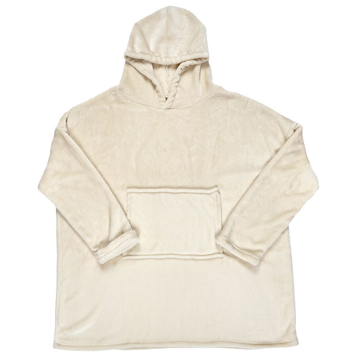 Home Deco Factory Sudadera con Bolsillo y Capucha Talla Única Medidas 118x85 cm Colección Sweat Plaid