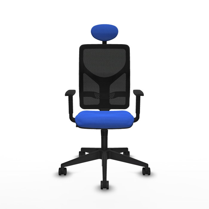 PIQUERAS Y CRESPO Silla de oficina Motilla con mecanismo Sincro, Azul y Negro PIQUERAS Y CRESPO Silla de oficina Motilla con mecanismo Sincro, Azul y Negro