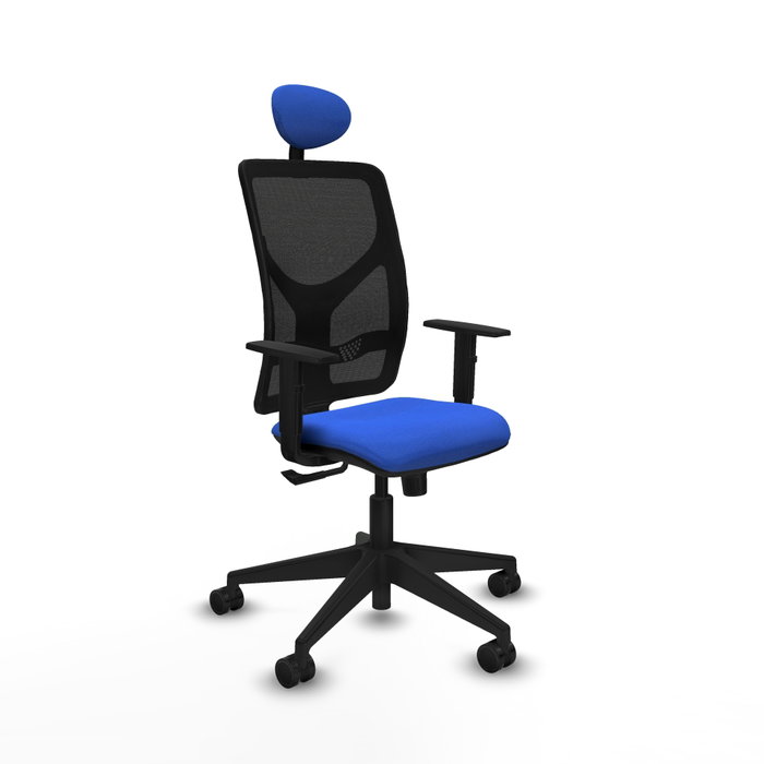PIQUERAS Y CRESPO Silla de oficina Motilla con mecanismo Sincro, Azul y Negro PIQUERAS Y CRESPO Silla de oficina Motilla con mecanismo Sincro, Azul y Negro