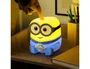 Wondee Lámpara de Silicona Minions Bob con Luz Nocturna, 3 Niveles de Brillo y Modo Pulsante, Temporizador 1-3h, Amarillo, 125x70x300 mm