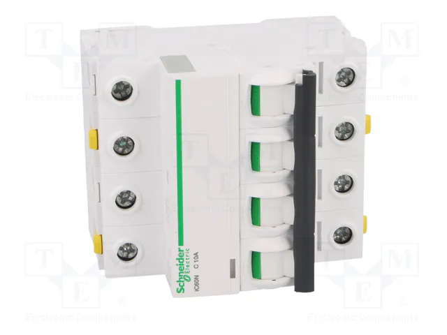 SCHNEIDER ELECTRIC ACTI9 iC60N Interruptor magnetotérmico 4 polos 10A C