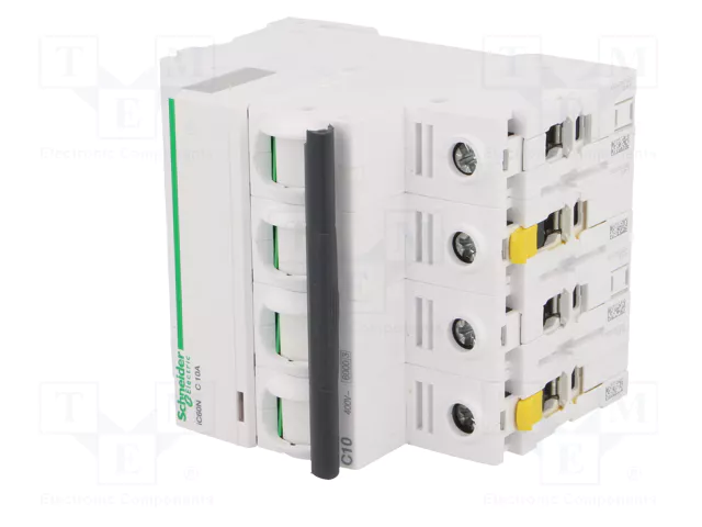 SCHNEIDER ELECTRIC ACTI9 iC60N Interruptor magnetotérmico 4 polos 10A C