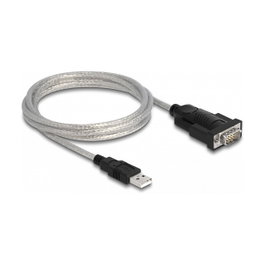 DeLOCK Adaptador USB 2.0 Tipo-A a RS-232 D-Sub 9 + Adaptador D-Sub 25