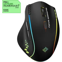 Nova Gaming Persee Ratón Inalámbrico para Juegos, NOV3700527313948, Negro