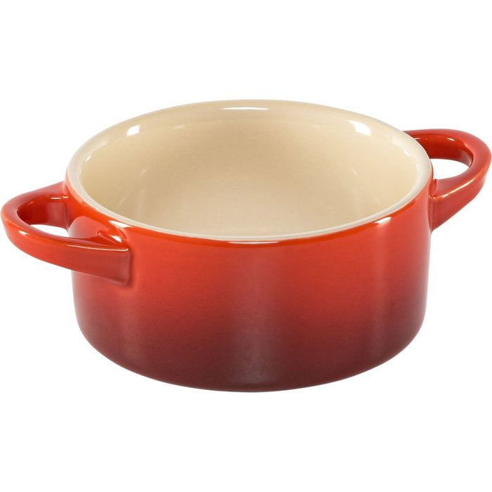 Le Creuset Set de 4 Mini Cocottes de Gres Rojo Cereza Le Creuset Set de 4 Mini Cocottes de Gres Rojo Cereza