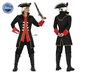Disfraz Capitán Pirata Hombre Adulto Negro M-L Temática Piratas Carnaval