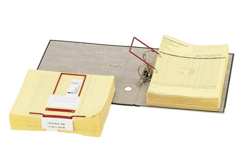 Elba Encuadernador Para Documentos D-Clip Plástico Con Etiquetas Rojo -100U- Elba Encuadernador Para Documentos D-Clip Plástico Con Etiquetas Rojo -100U-