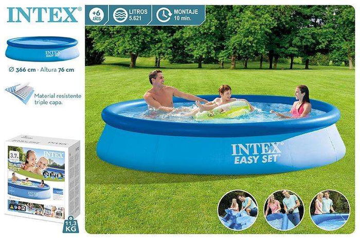 Piscina Redonda Easy Set Intex 5621 Litros 366x76cm Piscina Redonda Easy Set Intex 5621 Litros 366x76cm