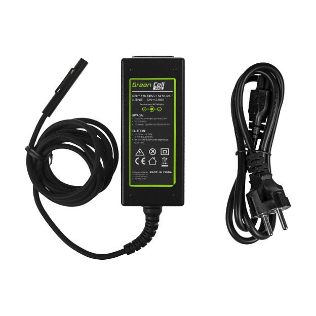 Green Cell PRO Cargador 36W 12V con Conector Magnético para Microsoft Surface Pro 3 y Pro 4 Green Cell PRO Cargador 36W 12V con Conector Magnético para Microsoft Surface Pro 3 y Pro 4