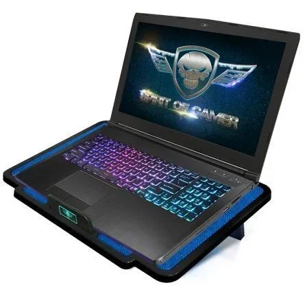 Soporte Refrigerante Spirit of Gamer Airblade 100 para Portátiles hasta 15.6"/ Iluminación LED Soporte Refrigerante Spirit of Gamer Airblade 100 para Portátiles hasta 15.6"/ Iluminación LED