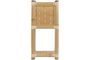 DKD Home Decor Macetero Tropical Natural Bambú y Ratan 35 x 76 x 35 cm