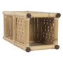 DKD Home Decor Macetero Bambú y Ratán Natural 35x35x76
