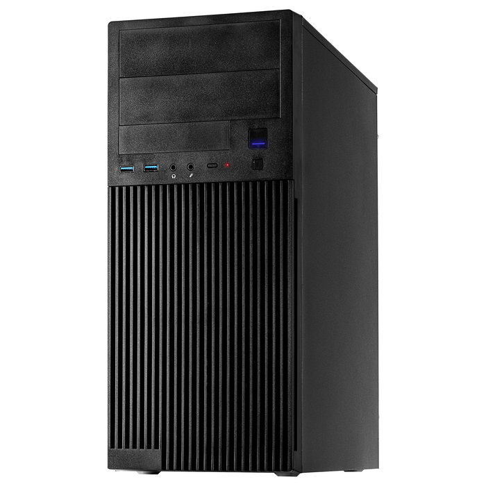 Inter-Tech IT-2815 Linear Caja PC Midi Tower Negro, Compatible con ATX, Micro-ATX, Mini-ITX, 2 Bahías 5.25", 2 Puertos 3.5", USB 3.2 Gen 1 y USB-C