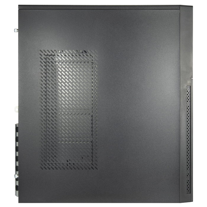 Inter-Tech IT-2815 Linear Caja PC Midi Tower Negro, Compatible con ATX, Micro-ATX, Mini-ITX, 2 Bahías 5.25", 2 Puertos 3.5", USB 3.2 Gen 1 y USB-C