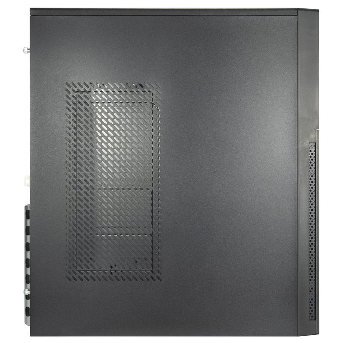 Inter-Tech IT-2815 Linear Caja PC Midi Tower Negro, Compatible con ATX, Micro-ATX, Mini-ITX, 2 Bahías 5.25", 2 Puertos 3.5", USB 3.2 Gen 1 y USB-C