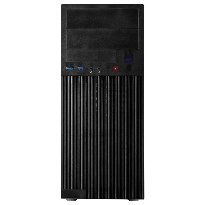 Inter-Tech IT-2815 Linear Caja PC Midi Tower Negro, Compatible con ATX, Micro-ATX, Mini-ITX, 2 Bahías 5.25", 2 Puertos 3.5", USB 3.2 Gen 1 y USB-C