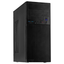 Inter-Tech IT-2815 Linear Caja PC Midi Tower Negro, Compatible con ATX, Micro-ATX, Mini-ITX, 2 Bahías 5.25", 2 Puertos 3.5", USB 3.2 Gen 1 y USB-C