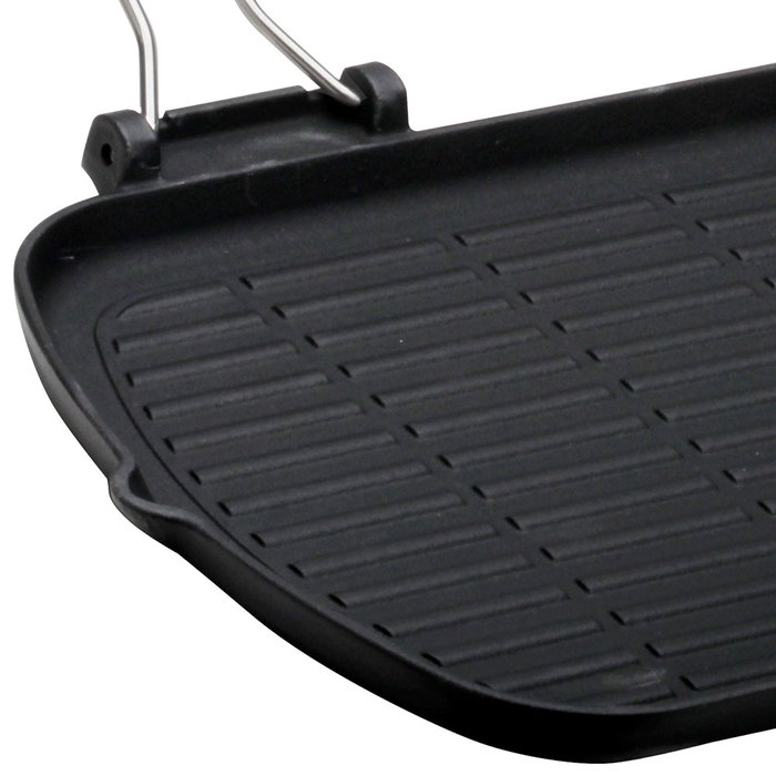 1946 Sartén Grill Maxidietella Hierro Fundido Esmaltado 2 Mangos 27x50 cm No Inducción