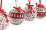 DKD Home Decor Bola Decoracion Navidad Tradicional Rojo Blanco Set 14 Piezas 21.5 x 15.5 x 25 cm