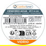 Inde Cenicero Agua Vidrio Textura Relieve 11.4x11.4x7.4 cm (24 Unidades)