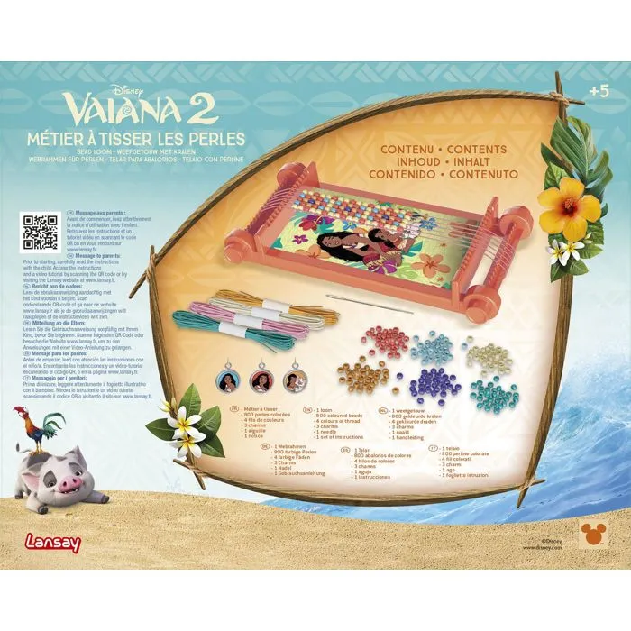 Lansay Telar Vaiana 2 Juego de Tejer para Niños a Partir de 5 Años LAN3181860882450 Lansay Telar Vaiana 2 Juego de Tejer para Niños a Partir de 5 Años LAN3181860882450