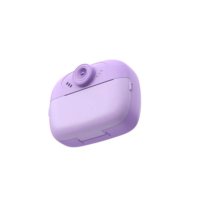 Celly KIDSCAMPRINTVL Cámara Digital Compacta para Niños con Función de Impresión Violeta, 30+ Efectos, Juegos y Reproductor de Música