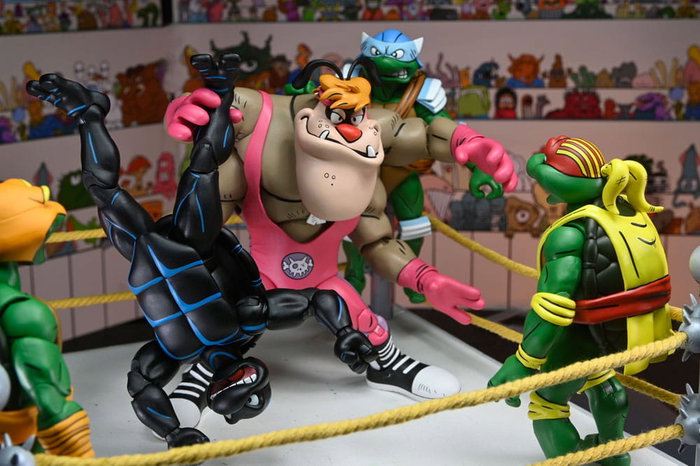 Tortugas Ninja (Archie Comics) Figuras Paquete de 4 Stump Wrestling Turtles 18 cm