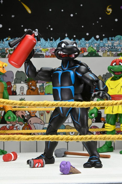 Tortugas Ninja (Archie Comics) Figuras Paquete de 4 Stump Wrestling Turtles 18 cm