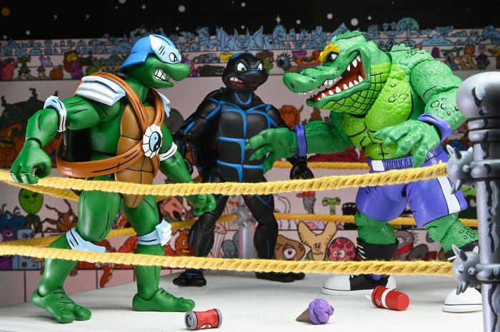 Tortugas Ninja (Archie Comics) Figuras Paquete de 4 Stump Wrestling Turtles 18 cm