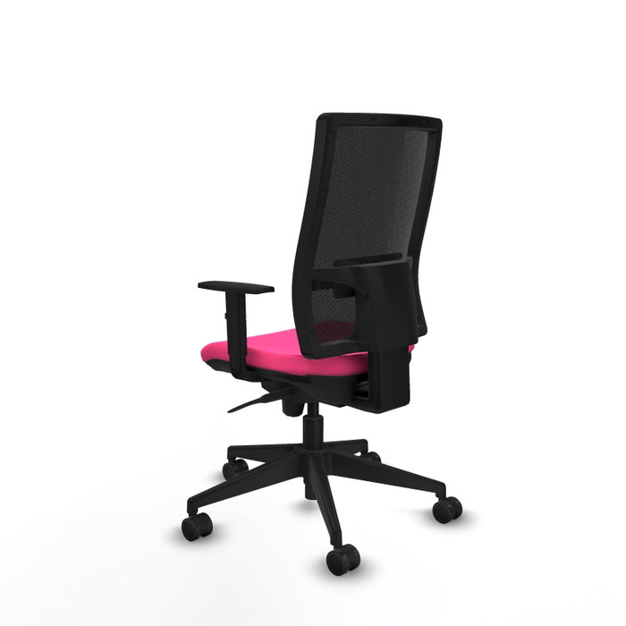 PIQUERAS Y CRESPO Silla de oficina Horna Rosa con mecanismo Sincro
