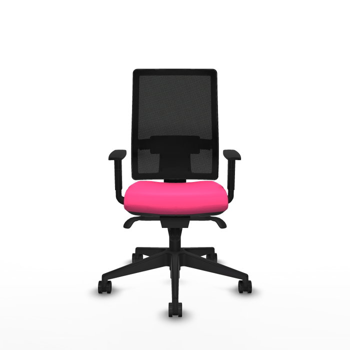 PIQUERAS Y CRESPO Silla de oficina Horna Rosa con mecanismo Sincro