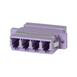 VALUE Adaptador de fibra óptica LC cuádruple OM4 PB