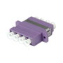 VALUE Adaptador de fibra óptica LC cuádruple OM4 PB