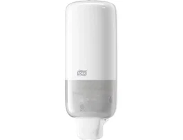 Tork Dispensador de Jabón y Desinfectante S4, Capacidad 1000 ml, Blanco, Dimensiones 305x122x106 mm